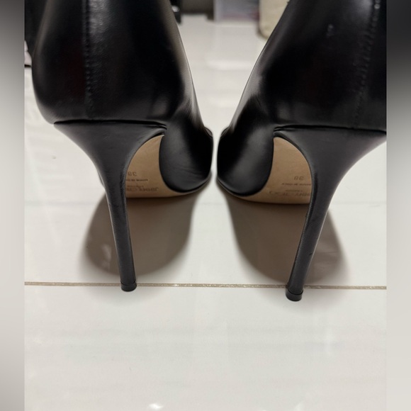 Jimmy Choo Black Italian Patent Leather Pointed Toe Stiletto Heel Pumps Size 38. - Picture 2 of 5